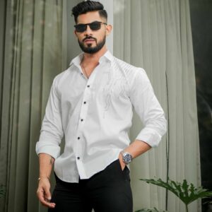 formal white office shirt